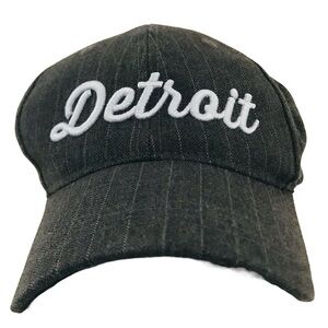District's "Detroit" Grey Pin Stripe Civic Pride Ball Cap